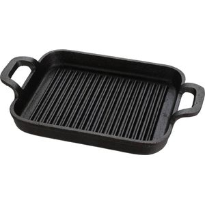 Barbecue grillplaat - Gietijzer - 20x18x2,5cm