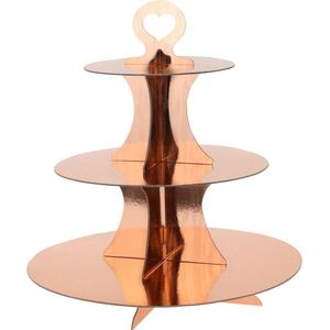 Etagere - 3 Laags - Karton - Rose