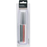 Excellent Houseware - Aardappelschilmes - Schilmes - Schilmessen - Set - 4-delig op kaart