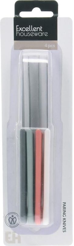 Excellent Houseware - Aardappelschilmes - Schilmes - Schilmessen - Set - 4-delig op kaart