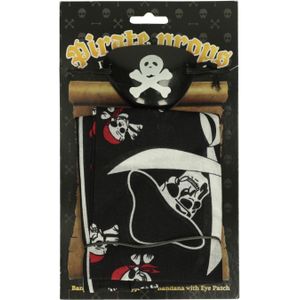 Piraten Bandana met Ooglapje