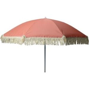 Strand parasol | Gardalux | Ø 155 x 176 cm (Roze, Rond)