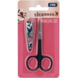 Eleganza - Nagelschaar - Zilver - RVS - 2 Delige Set