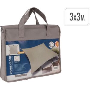 Schaduwdoek vierkant taupe 3x3m