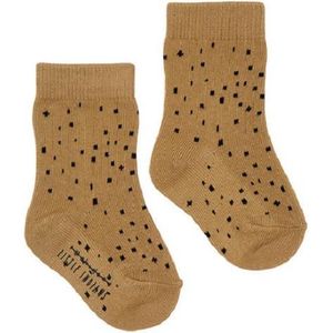 Little Indians Babysokken Dots Junior Polykatoen Kaki Maat 15