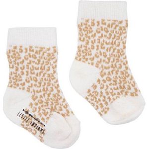 Little Indians Babysokken Dots Junior Polykatoen Bruin Maat 18