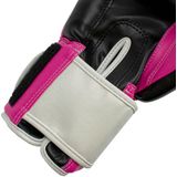 Super Pro Kickbokshandschoenen Rebel Zwart - Roze - Wit - 14 oz.