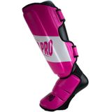 Super Pro Combat Gear Rebel Scheenbeschermers Roze/Zwart/Wit