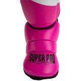 Super Pro Combat Gear Rebel Scheenbeschermers Roze/Zwart/Wit