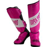 Super Pro Combat Gear Rebel Scheenbeschermers Roze/Zwart/Wit