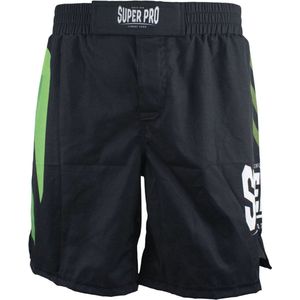 Super Pro Combat Gear - MMA Short No Mercy - Zwart - Lichtgewicht - 180 grams