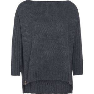 Knit Factory - Kylie - Gebreide Trui - Antraciet - Dames