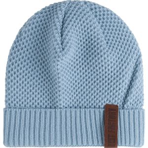 Knit Factory Jazz Gebreide Muts Heren & Dames - Beanie hat - Celeste - Warme lichtblauwe Wintermuts - Unisex - One Size