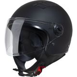 VINZ Como Jethelm ECE 22.06 goedgekeurde Scooterhelm | Scooter Helm Snorfiets | Motorhelm - Mat Zwart