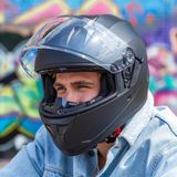 VINZ Kennet - Integraalhelm - Mat Zwart - Lichtgewicht - ECE 22.06 Goedkeuring