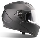 VINZ Kennet Integraalhelm met Zonnevizier / Motorhelm / Scooter helm / Brommerhelm – Mat Zwart