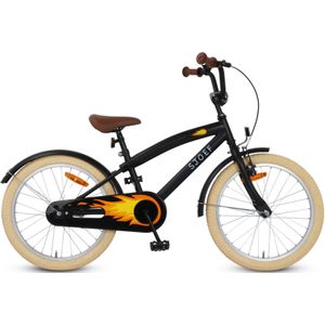 SJOEF Cruise Jongensfiets 20 inch - Mat Zwart