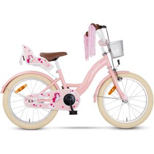 SJOEF Dolly Meisjesfiets 18 inch - Roze