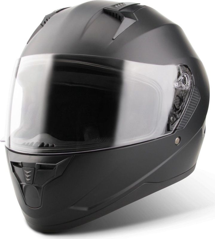 VINZ - Vigo - Integraalhelm - Mat Zwart - ECE 22.06 Goedgekeurd - Lichtgewicht 1500 gram