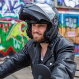 VINZ Santos Systeemhelm - Mat Zwart - Lichtgewicht 1600 Gram - Inclusief Opbergzak