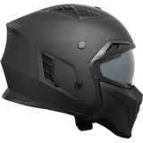 VINZ Shuto Streetfighter Helm / Jethelm / Scooterhelm / Motorhelm Mat Zwart