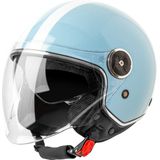 VINZ - Arenas - Jethelm - Licht Blauw - ECE 22.06 goedgekeurd - Lichtgewicht 1200 gram