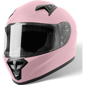 VINZ - Parana - Scooterhelm - Mat Roze - ECE 22.06 goedgekeurd - Lichtgewicht 1250 gram