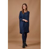 Jurken - Donkerblauw - Viscose en Elasthan
