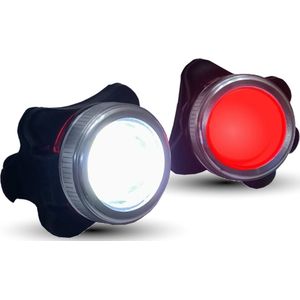 Falkx LED verlichtingsset - USB oplaadbaar - Meerdere lichtstanden - 150/40 Lumen - Veilig fietsen
