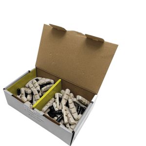 FALKX remblokken v-brake wit. 70mm per 25 (werkplaatsverpakking)