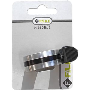 Falkx - XeroX - Fietsbel - Zilver - Duurzaam Aluminium - Compact Ontwerp