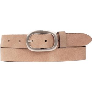 Petrol Industries Riem Dames - Broekriem - Verstelbaar - Leer - Ecru/Beige - 90 cm - M