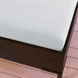 Topper-Spannbettlaken Kayori Saiko Weiß (Jersey)-80 x 220 cm