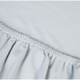 Topper-Spannbettlaken Kayori Saiko Silbergrau (Jersey)-80 x 220 cm