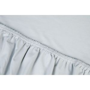 Topper-Spannbettlaken Kayori Saiko Silbergrau (Jersey)-80 x 220 cm