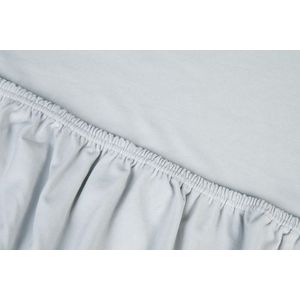 Split Topper-Spannbettlaken Kayori Saiko Silbergrau (Jersey)-140 x 220 cm
