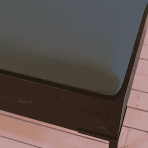 Kayori - Saiko - Hoeslaken - Antracite - 140 x 220 cm