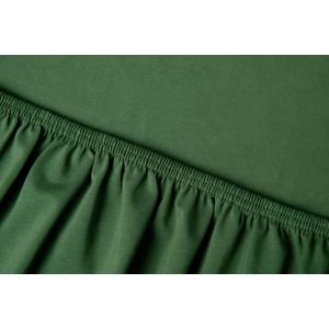 Kayori - Saiko - Split Topper Hoeslaken - Donkergroen - 180 x 220 cm