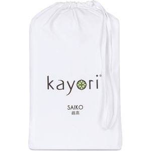 Kayori - Saiko - Molton Hoeslaken - Wit - Katoen - 80 x 220 cm