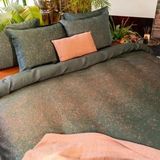 Kayori - Morian - Dekbedovertrek - Groen - Hennep - 1-Persoons