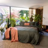 Kayori - Morian - Dekbedovertrek - Groen - Hennep - 1-Persoons