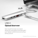Linq Lq49051 Hub - HDMI 2.0 - 1x Poort - 140W USB-C PD - 1x USB-A 3.2 Gen 2