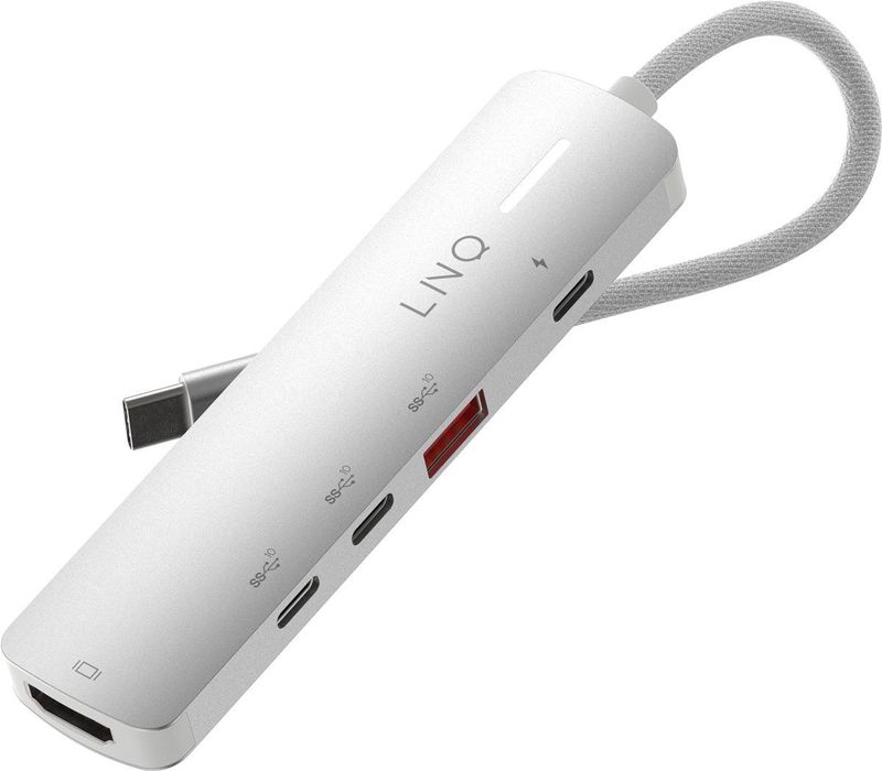 Linq Lq49051 Hub - HDMI 2.0 - 1x Poort - 140W USB-C PD - 1x USB-A 3.2 Gen 2