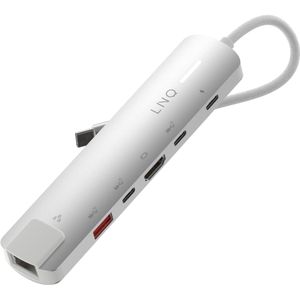 Linq Multiport Hub Pro Usb-c 622713 6-in-1 Zilver