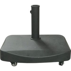 DKS Parasolvoet Delta 25 kg voor kantelbare parasol beton met wielen zwart voor kantelbare parasol