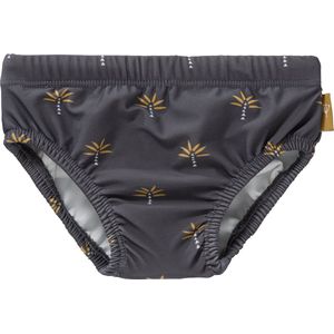 Fresk UV Zwembroek - 62/68 - Ruimte voor Zwemluier - UPF 50 - Dubbel Gevoerde Zwemkleding - Rekbaar - Aansluitende Pasvorm - Badkleding voor Jongens - Palmtree Steel Gray