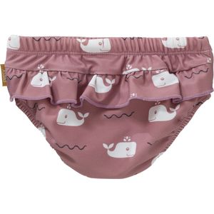 Fresk UV Zwembroek Meisjes - 62/68 - Ruimte voor Zwemluier - UPF 50 - Dubbel Gevoerde Zwemkleding - Rekbaar Zwembroekje - Aansluitende Pasvorm - Whale Ash Rose