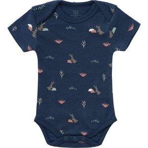 Fresk - Romper met Lange Mouwen - Blauw - Rabbit Mood Indigo - Biologisch Katoen