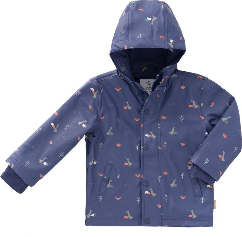 Fresk - Rabbit Mood Indigo - Regenjas - Blauw - Waterdichte Jas - Ademend