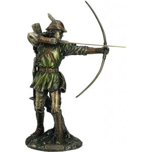 MadDeco - beeldje - Robin Hood van Nottingham - bronskleurig - polystone -30 cm